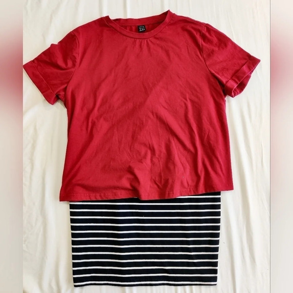 4/$25💸 SheIn Maternity Mini Skirt Outfit (size 6/M) - Picture 1 of 4